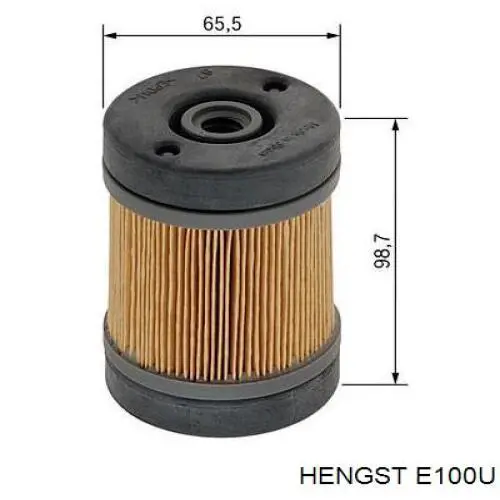 Сажевый фильтр системы отработавших газов HENGST E100U