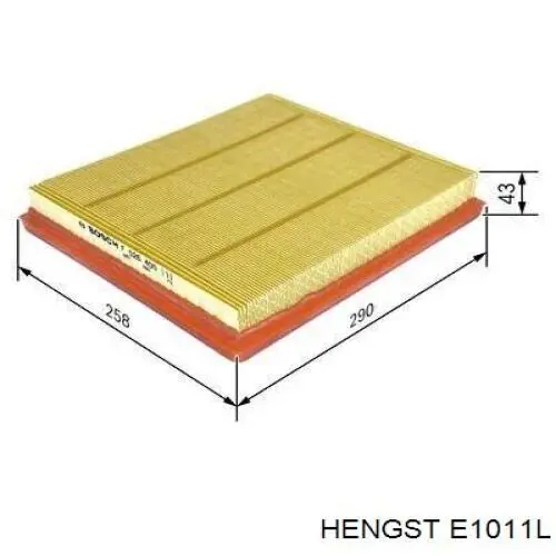 E1011L Hengst Воздушный фильтр двигателя
