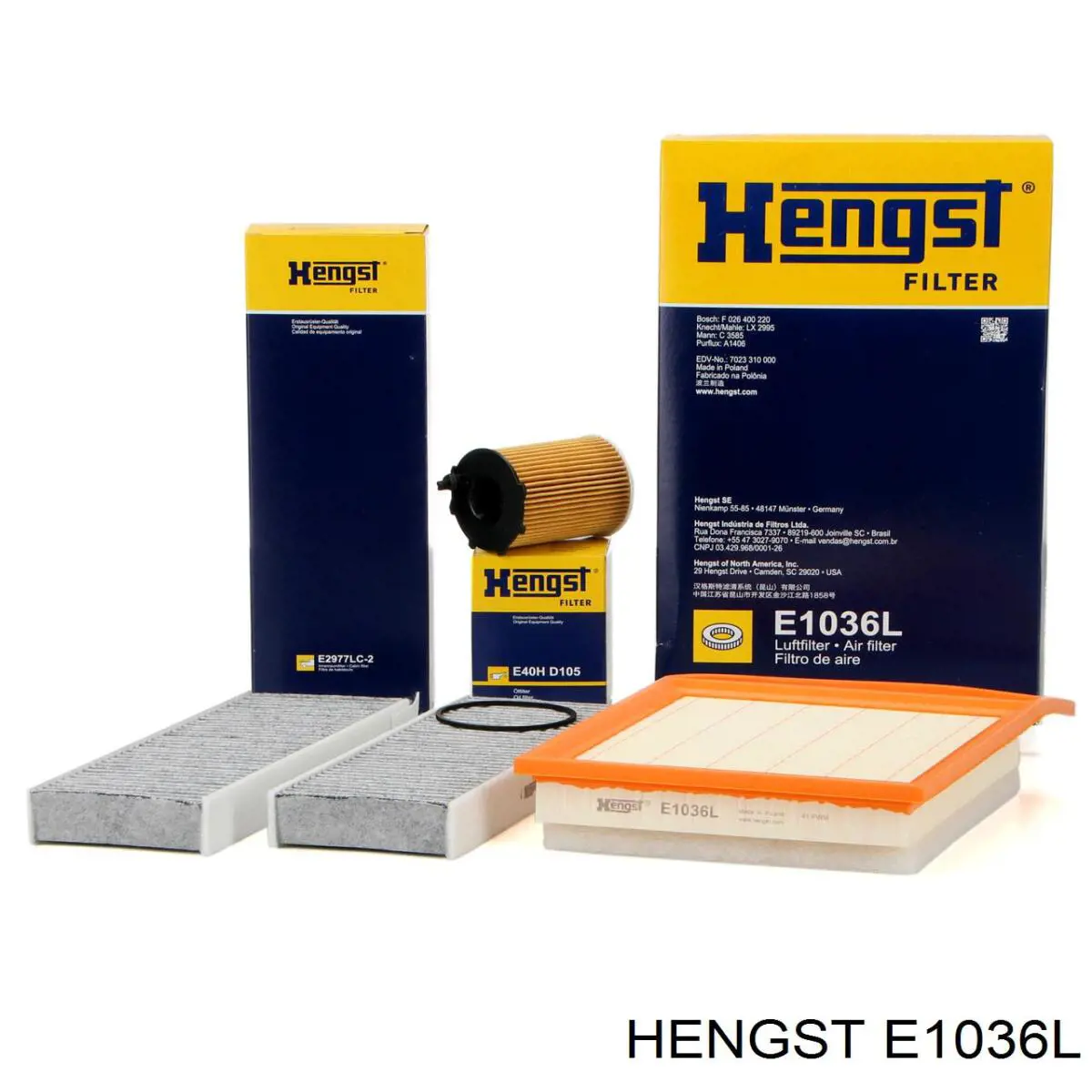 Купить E1036L Hengst Автомобильный фильтр воздуха