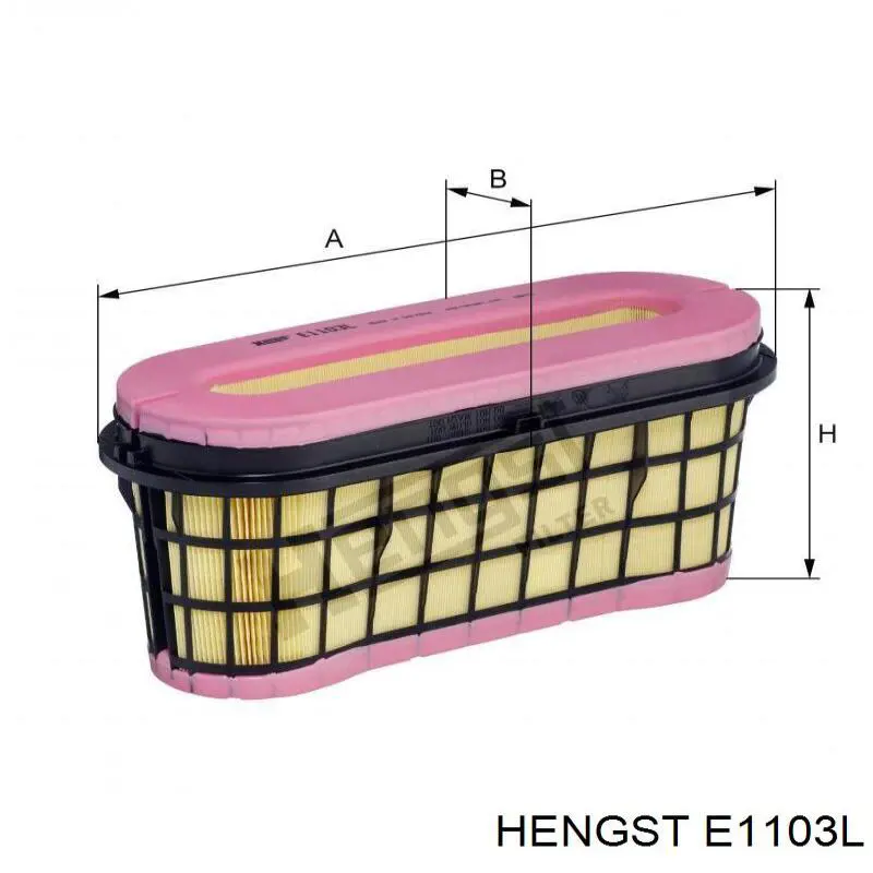 Воздушный фильтр E1103L Hengst