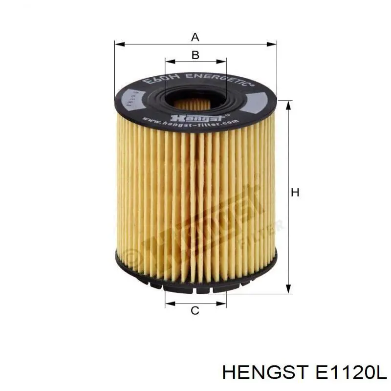 Воздушный фильтр E1120L Hengst