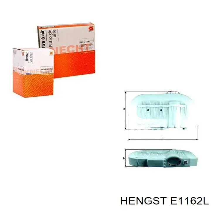 Фильтр воздушный Hengst E1162L