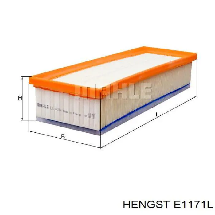 E1171L Hengst filtro de ar