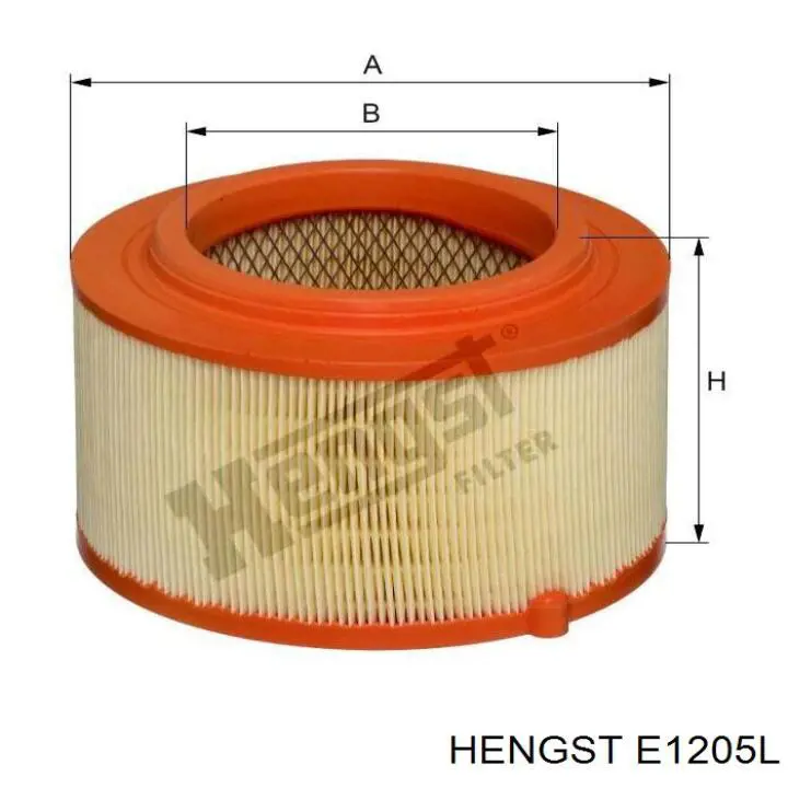 Filtro de aire E1205L Hengst