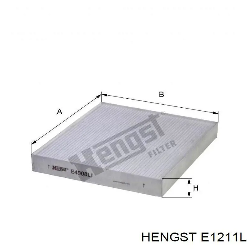 Воздушный фильтр E1211L Hengst