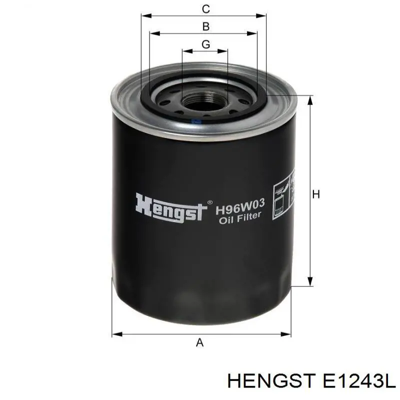 Воздушный фильтр E1243L Hengst