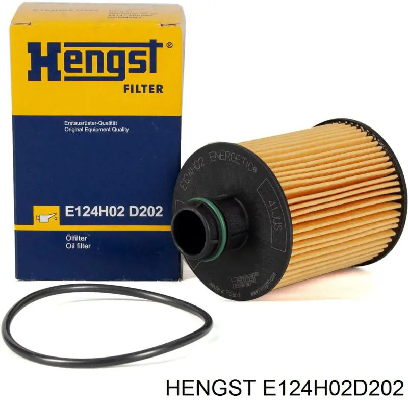 Filtro de aceite E124H02D202 Hengst
