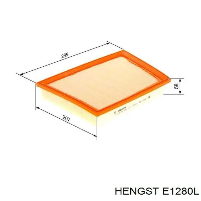 Купить E1280L Hengst Автомобильный фильтр воздуха