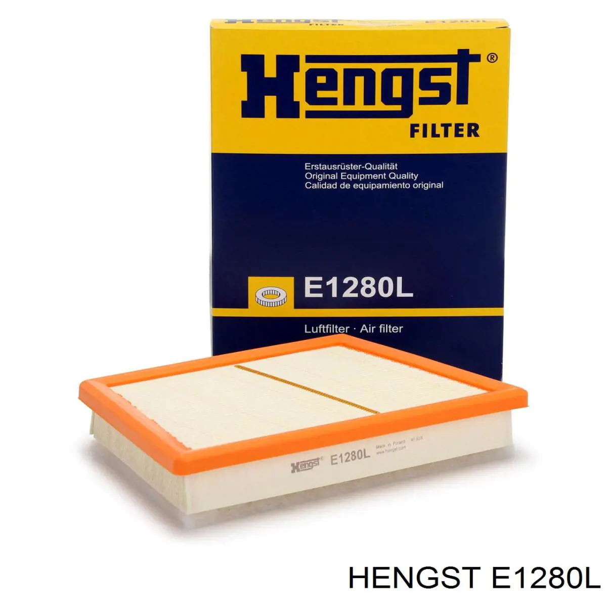 E1280L Hengst Воздушный фильтр двигателя