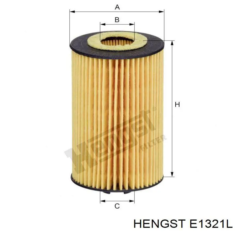 E1321L Hengst Воздушный фильтр двигателя
