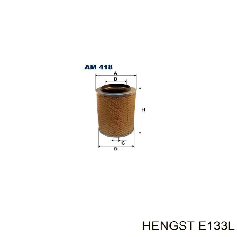 Воздушный фильтр E133L Hengst