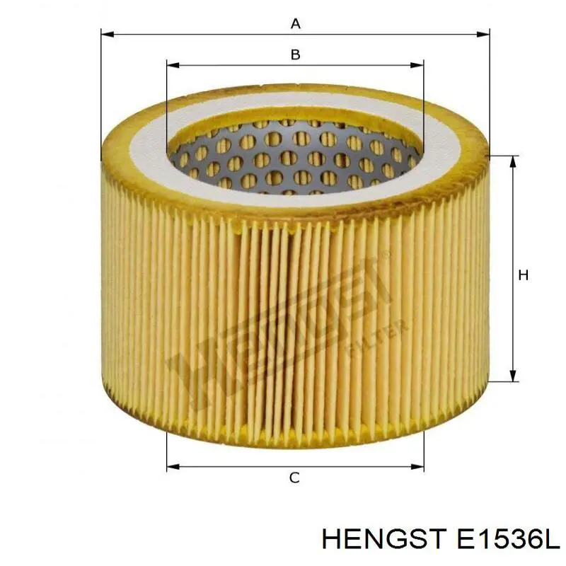 E1536L Hengst filtro de ar