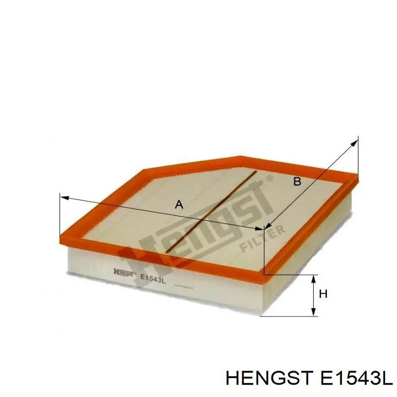 Filtro de aire E1543L Hengst