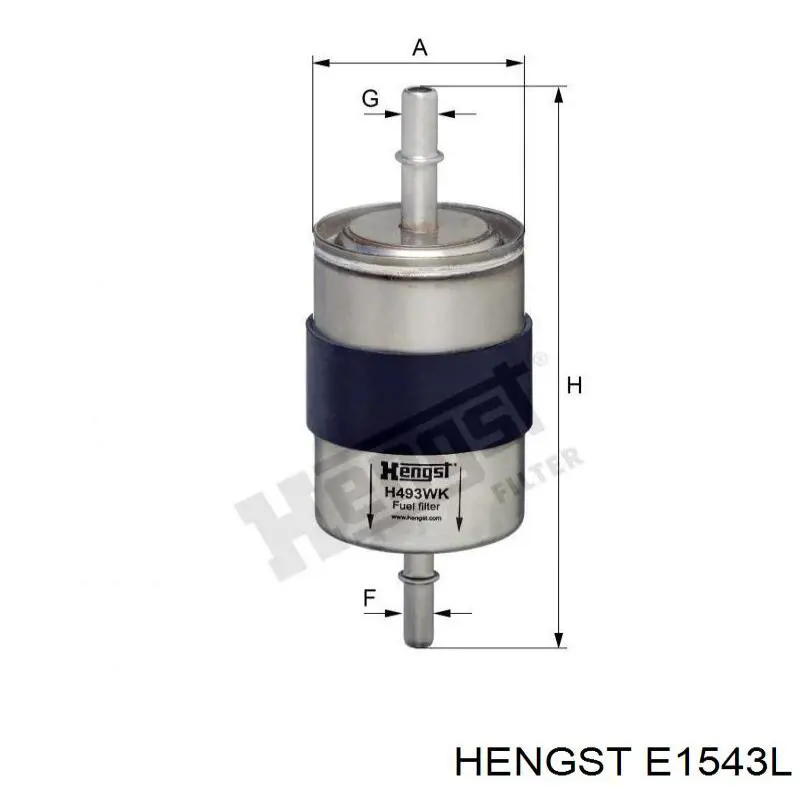 Воздушный фильтр E1543L Hengst