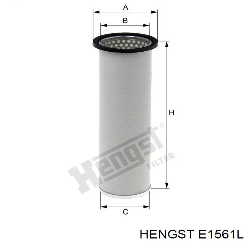E1561L Hengst Воздушный фильтр двигателя