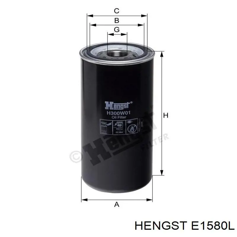 Купить E1580L Hengst Автомобильный фильтр воздуха