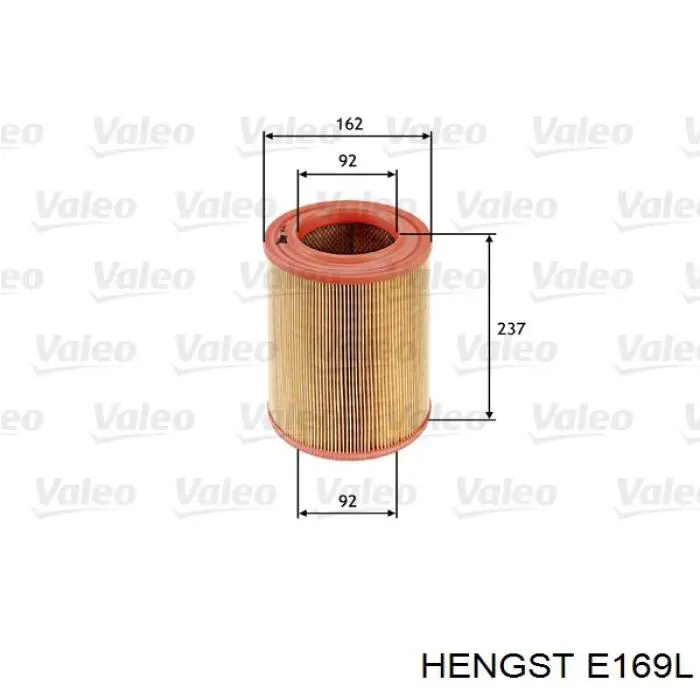 E169L Hengst Воздушный фильтр двигателя