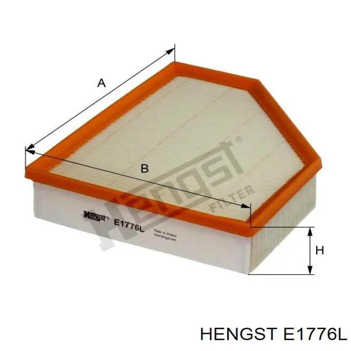 Купить E1776L Hengst Автомобильный фильтр воздуха