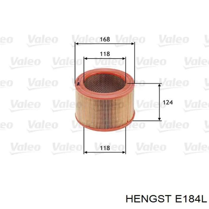 Купить E184L Hengst Автомобильный фильтр воздуха