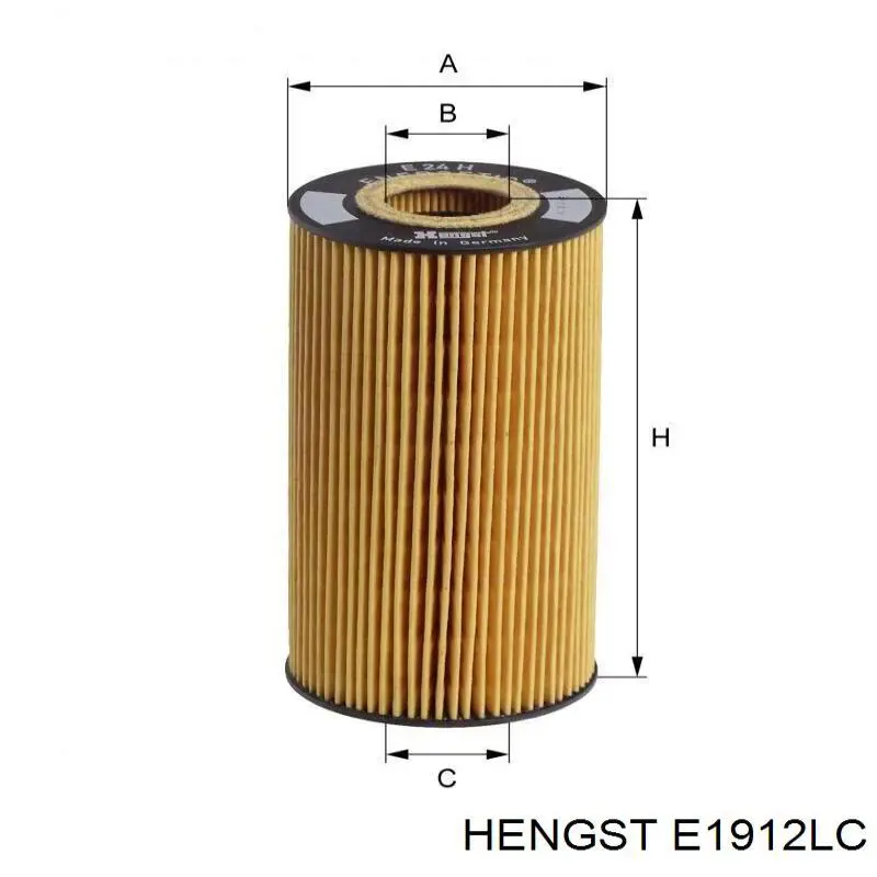 Купить E1912LC Hengst Фильтр салона угольный