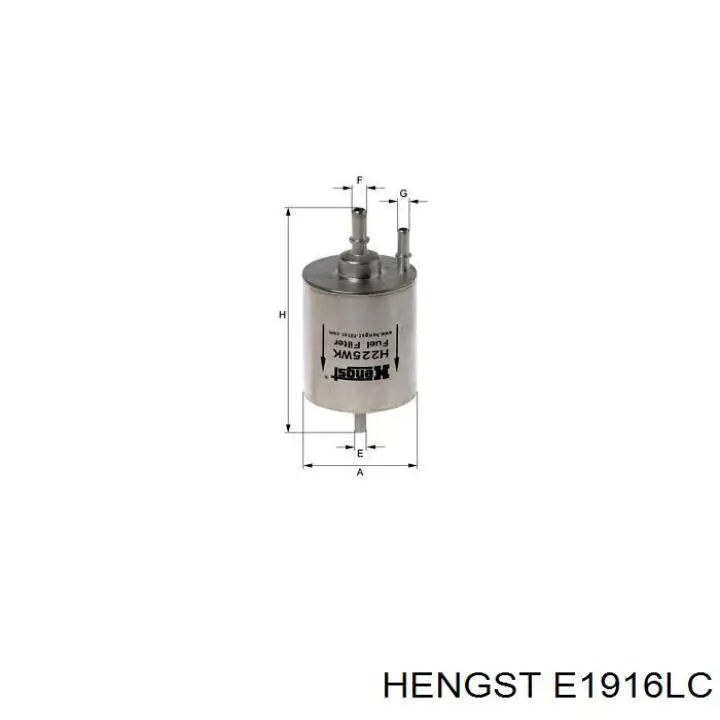 Воздушный фильтр салона Hengst E1916LC
