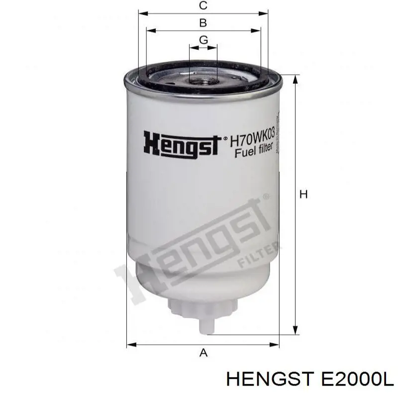 Купить E2000L Hengst Автомобильный фильтр воздуха
