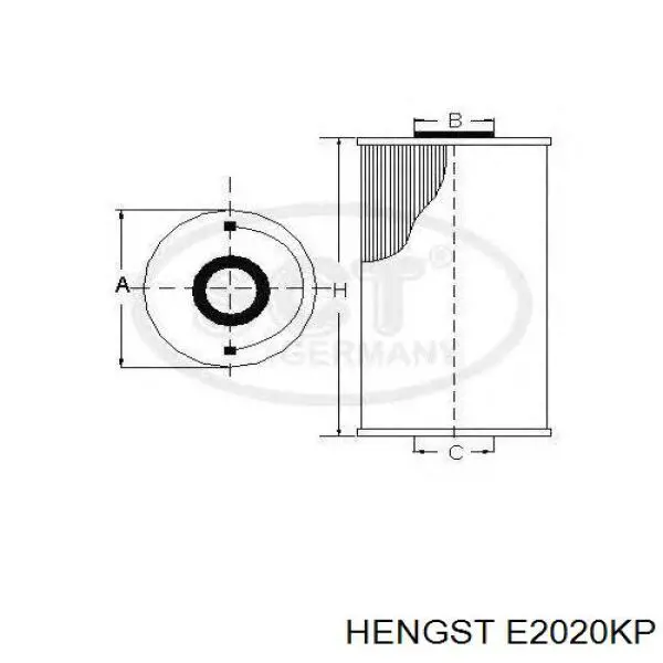 Топливный фильтр E2020KP Hengst