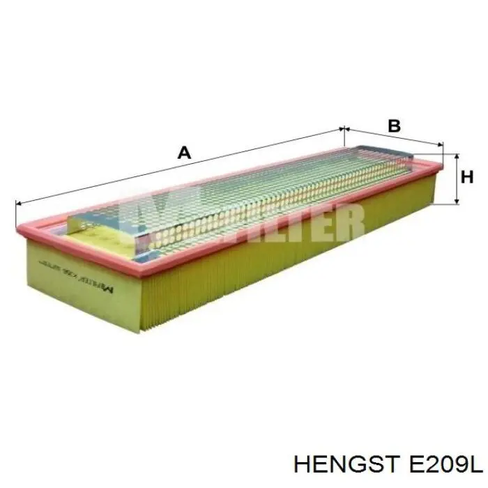 Воздушный фильтр E209L Hengst