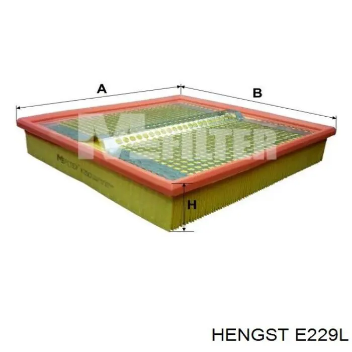 Воздушный фильтр E229L Hengst
