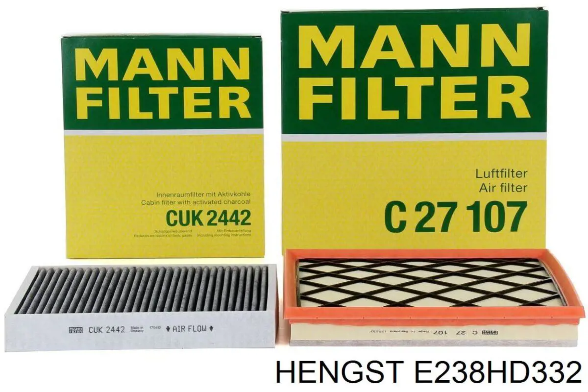 E238HD332 Hengst Масляный фильтр двигателя