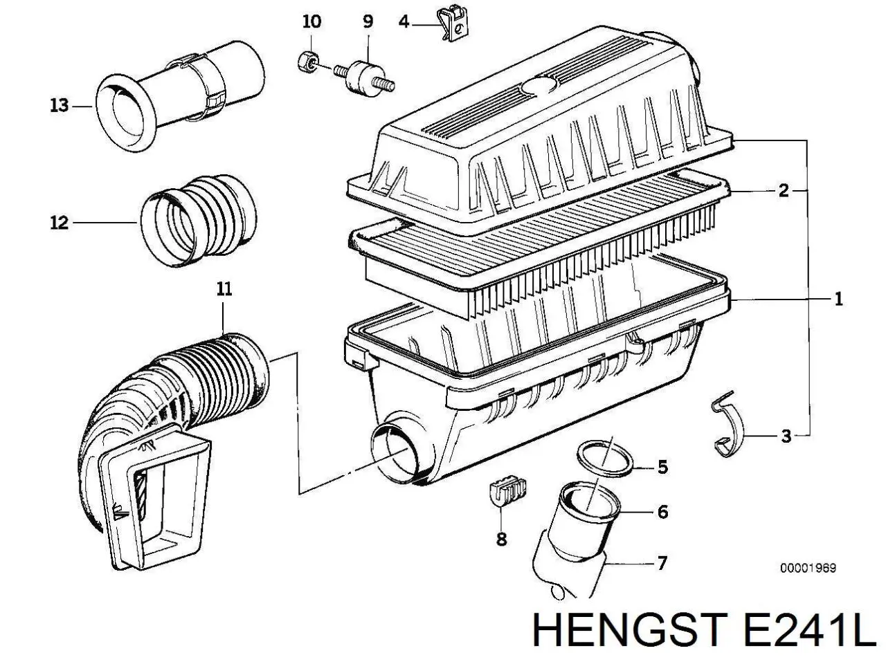 E241L Hengst воздушный фильтр