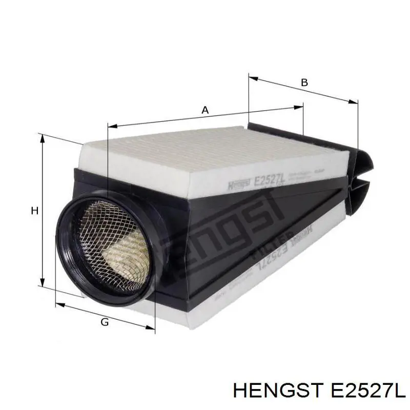 E2527L Hengst filtro de ar