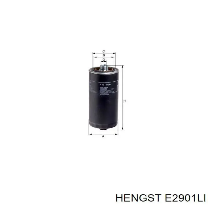 Filtro de habitáculo E2901LI Hengst