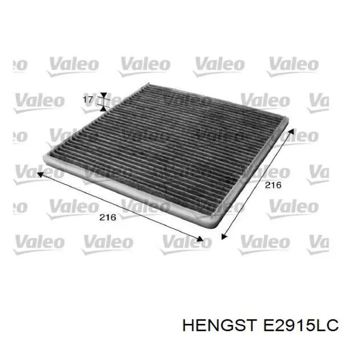 Воздушный фильтр салона Hengst E2915LC