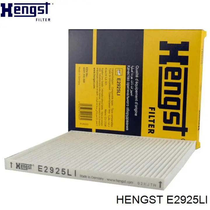 Воздушный фильтр салона Hengst E2925LI