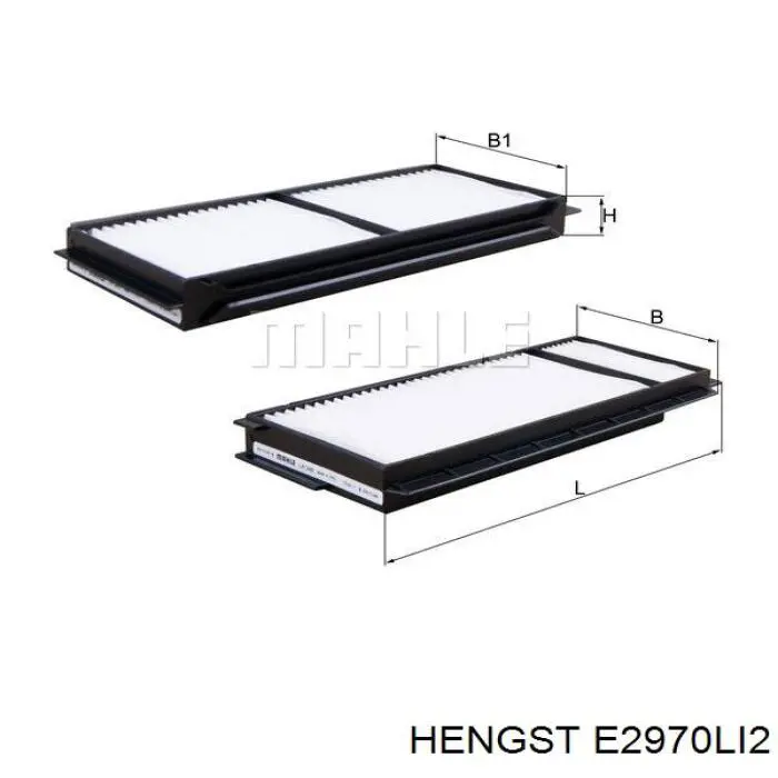 Фильтр салона E2970LI2 Hengst