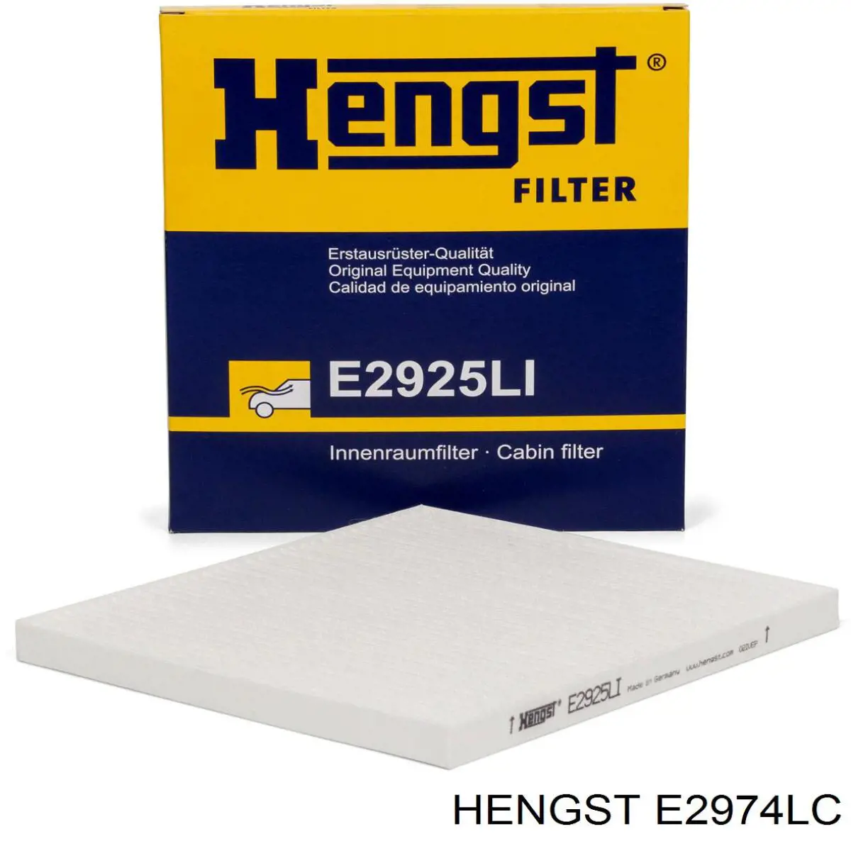 Фильтр воздушный отопителя Hengst E2974LC цена, от 7.05 USD