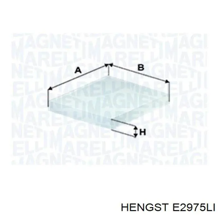 Воздушный фильтр салона Hengst E2975LI