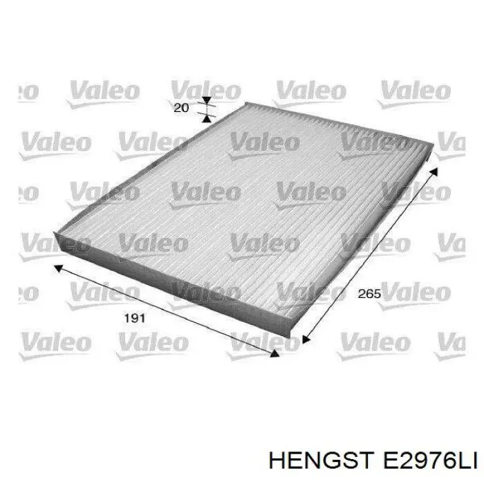 Воздушный фильтр салона Hengst E2976LI