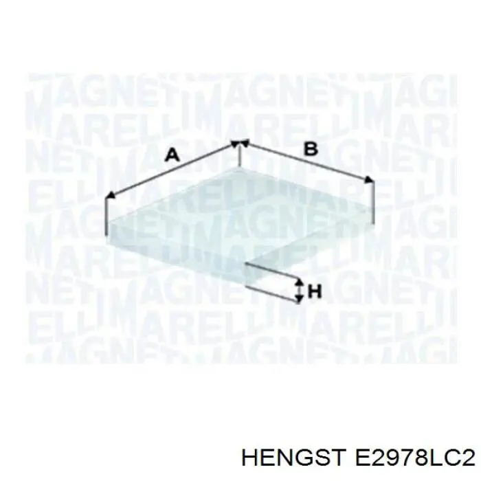 E2978LC2 Hengst Внутрисалонный фильтр