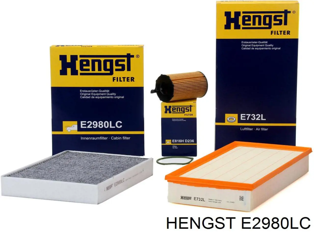 Купить E2980LC Hengst Фильтр салона угольный
