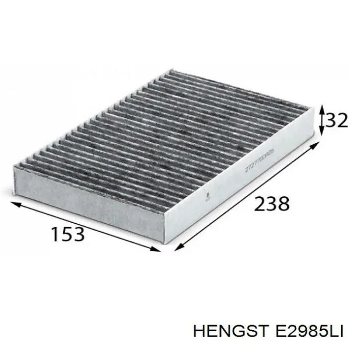 Воздушный фильтр салона Hengst E2985LI