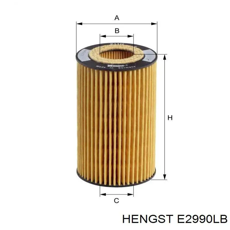 Купить E2990LB Hengst Фильтр салона угольный