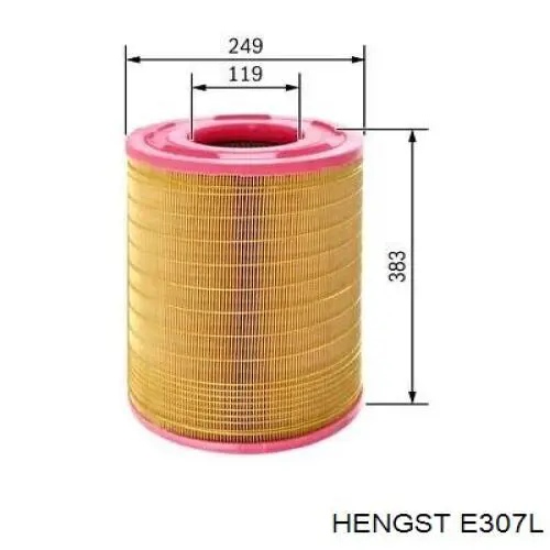 Купить E307L Hengst Автомобильный фильтр воздуха
