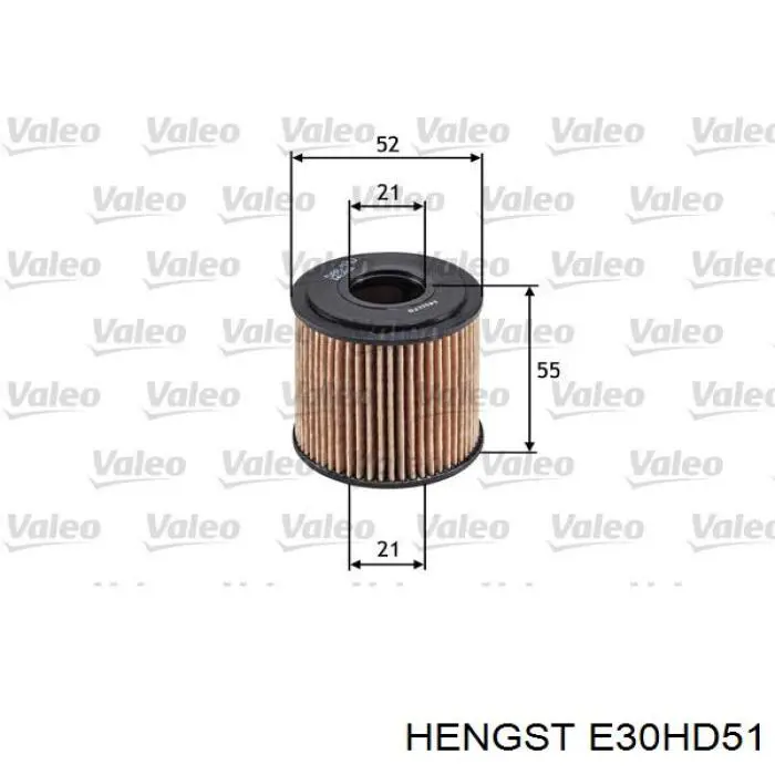 Масляный фильтр E30HD51 Hengst