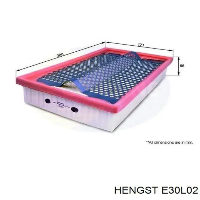 E30L02 Hengst Воздушный фильтр двигателя