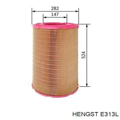 Купить E313L Hengst Автомобильный фильтр воздуха