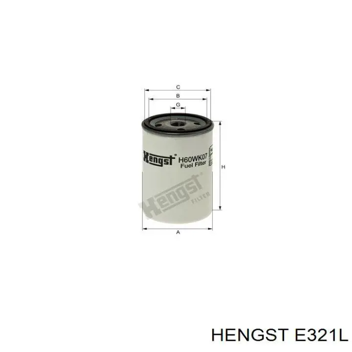 Фильтр воздушный Hengst E321L