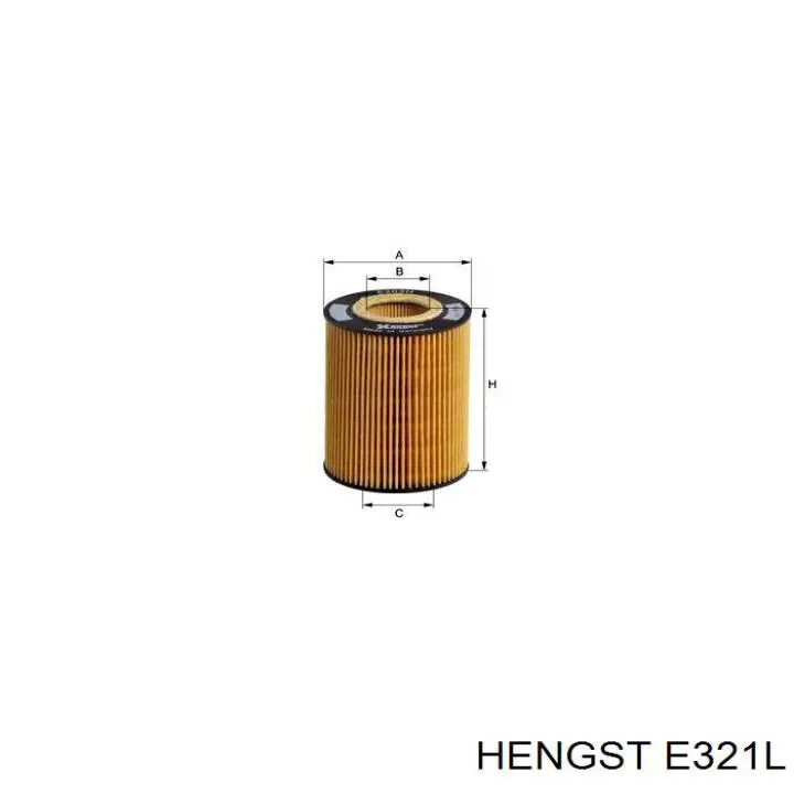 Воздушный фильтр E321L Hengst