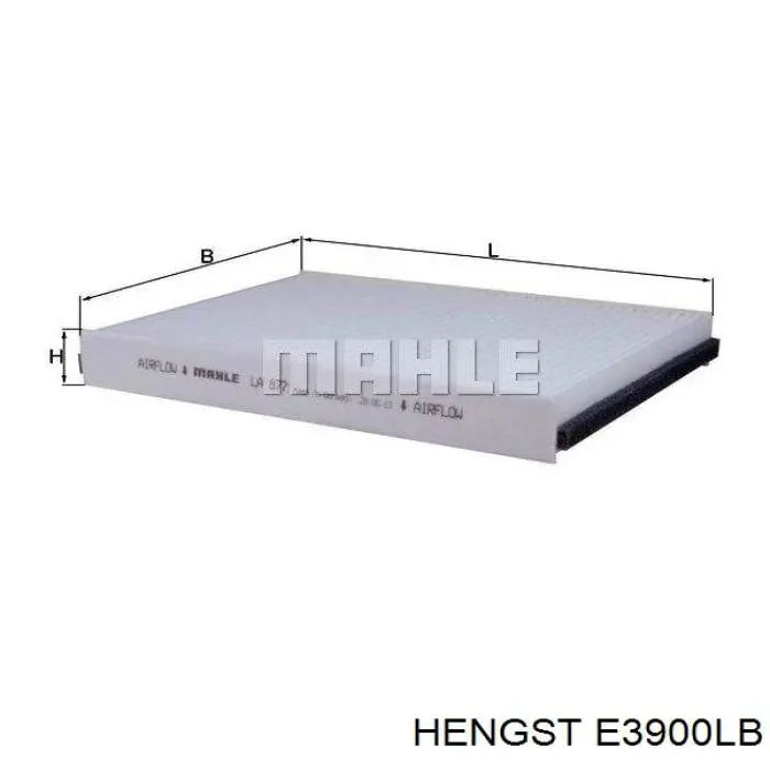 Фильтр воздушный отопителя Hengst E3900LB цена, от 19.97 USD